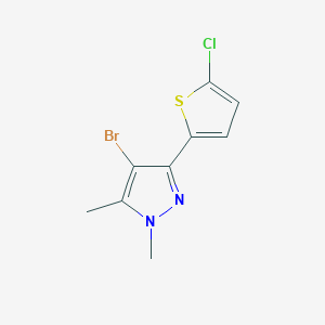 4-bromo-3-(5-chloro-2-thienyl)-1,5-dimethyl-1H-pyrazole