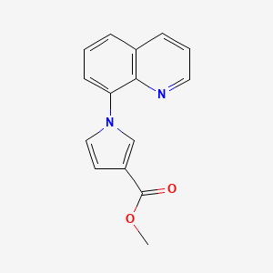 molecular formula C15H12N2O2 B8450890 Methyl 1-(quinolin-8-yl)-1H-pyrrole-3-carboxylate CAS No. 649727-13-9