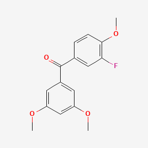 (3,5-Dimethoxyphenyl)(3-fluoro-4-methoxyphenyl)methanone