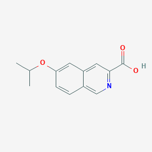 molecular formula C13H13NO3 B8450953 6-Isopropoxy-isoquinoline-3-carboxylic acid 