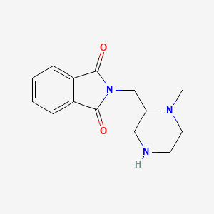molecular formula C14H17N3O2 B8450962 2-((1-Methylpiperazin-2-yl)methyl)isoindoline-1,3-dione 