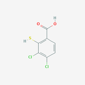 molecular formula C7H4Cl2O2S B8450966 3,4-Dichloro-2-mercaptobenzoic acid 