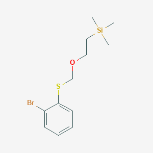 molecular formula C12H19BrOSSi B8450988 [2-(2-Bromophenylthiomethoxy)ethyl]trimethylsilane 