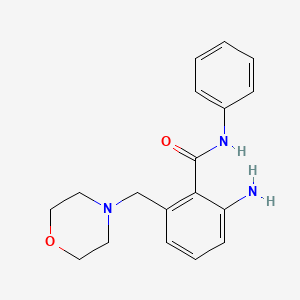 molecular formula C18H21N3O2 B8451006 2-amino-6-morpholin-4-ylmethyl-N-phenyl-benzamide 