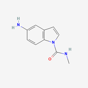molecular formula C10H11N3O B8451046 N1-Methyl-5-amino-1H-1-indolecarboxamide 