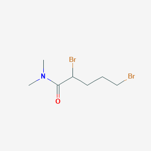 molecular formula C7H13Br2NO B8451058 (Rac)-2,5-dibromo-n,n-dimethyl-pentanamide 