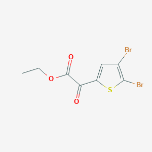 molecular formula C8H6Br2O3S B8451104 (4,5-Dibromothiophen-2-yl)-oxo-acetic acid ethyl ester 