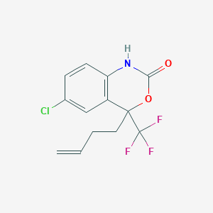 molecular formula C13H11ClF3NO2 B8451124 4-but-3-enyl-6-chloro-4-(trifluoromethyl)-1H-3,1-benzoxazin-2-one 