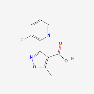 molecular formula C10H7FN2O3 B8451145 3-(3-Fluoro-pyridin-2-yl)-5-methyl-isoxazole-4-carboxylic acid 