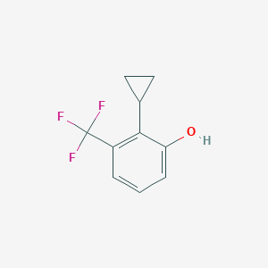 molecular formula C10H9F3O B8451208 2-Cyclopropyl-3-trifluoromethyl-phenol 