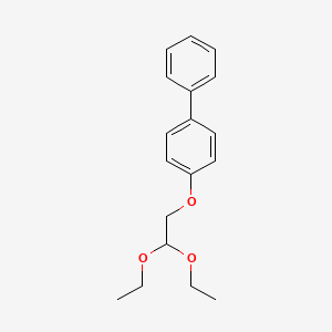 molecular formula C18H22O3 B8451277 1-(2,2-Diethoxyethoxy)-4-phenylbenzene 