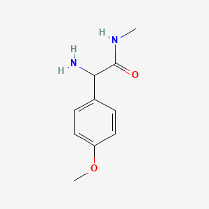 molecular formula C10H14N2O2 B8451300 2-amino-2-(4-methoxyphenyl)-N-methylacetamide 