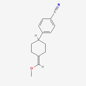 molecular formula C15H17NO B8451319 4-(4-Methoxymethylene cyclohexyl)-benzonitrile 