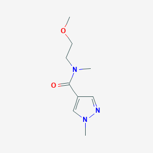 molecular formula C9H15N3O2 B8451337 1-Methyl-1H-pyrazole-4-carboxylic acid (2-methoxy-ethyl)-methyl-amide 