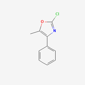 molecular formula C10H8ClNO B8451370 2-Chloro-5-methyl-4-phenyl-1,3-oxazole 