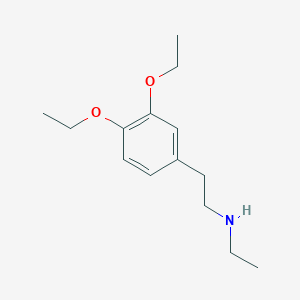 molecular formula C14H23NO2 B8451374 [2-(3,4-Diethoxy-phenyl)-ethyl]-ethyl-amine 