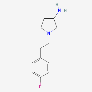 1-[2-(4-Fluorophenyl)ethyl]pyrrolidin-3-amine