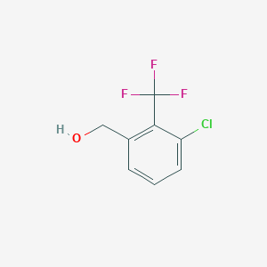 molecular formula C8H6ClF3O B8451402 3-Chloro-2-(trifluoromethyl)benzyl alcohol 