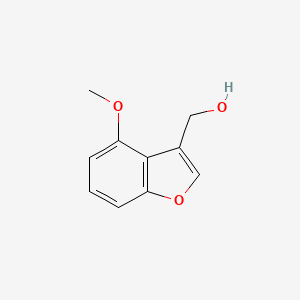 molecular formula C10H10O3 B8451442 (4-Methoxy-benzofuran-3-yl)-methanol 