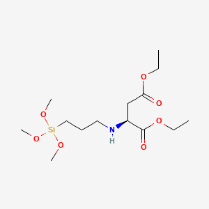 molecular formula C14H29NO7Si B8451449 Diethyl N-(3-(trimethoxysilyl)propyl)aspartate CAS No. 192389-48-3