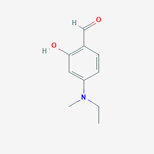 molecular formula C10H13NO2 B8451451 4-[Ethyl(methyl)amino]-2-hydroxybenzaldehyde 