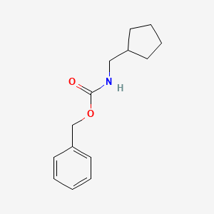 molecular formula C14H19NO2 B8451461 N-Cbz-cyclopentylmethylamine 