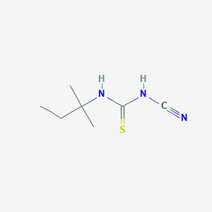 molecular formula C7H13N3S B8451479 N-Cyano-N'-(1,1-dimethylpropyl)thiourea 
