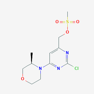(R)-(2-chloro-6-(3-methylmorpholino)pyrimidin-4-yl)methyl methanesulfonate