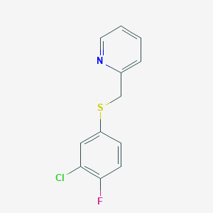 2-{[(3-Chloro-4-fluorophenyl)thio]methyl}pyridine