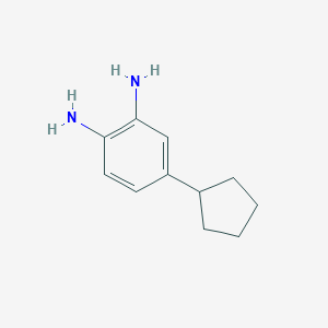 molecular formula C11H16N2 B8451558 4-Cyclopentylbenzene-1,2-diamine 
