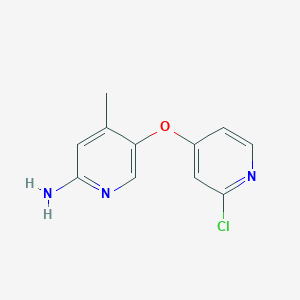 5-(2-Chloropyridin-4-yloxy)-4-methylpyridin-2-amine