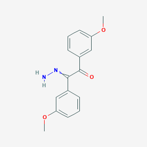 B8451630 2-Hydrazinylidene-1,2-bis(3-methoxyphenyl)ethan-1-one CAS No. 62482-42-2