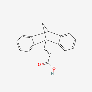 molecular formula C18H14O2 B8451658 3-(9,10-Methanoanthracen-9(10H)-yl)prop-2-enoic acid CAS No. 60070-81-7