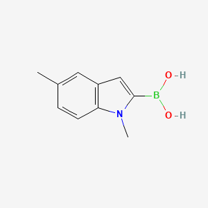molecular formula C10H12BNO2 B8451718 1,5-dimethyl-1H-indole-2-boronic acid CAS No. 912331-73-8