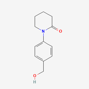 molecular formula C12H15NO2 B8451748 1-(4-Hydroxymethyl-phenyl)-piperidin-2-one 