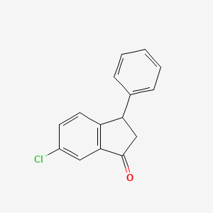 molecular formula C15H11ClO B8451754 3-Phenyl-6-chloro-1-indanone 