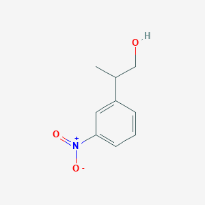 molecular formula C9H11NO3 B8451806 2-(3-Nitrophenyl)propan-1-ol 