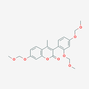 3-[2,4-Bis(methoxymethoxy)phenyl]-7-(methoxymethoxy)-4-methyl-2H-1-benzopyran-2-one