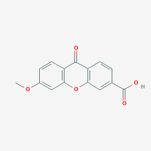 molecular formula C15H10O5 B8451872 6-Methoxy-9-oxo-9H-xanthene-3-carboxylic acid CAS No. 825650-01-9