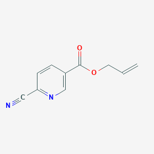 molecular formula C10H8N2O2 B8451886 6-Cyano-nicotinic acid allyl ester 