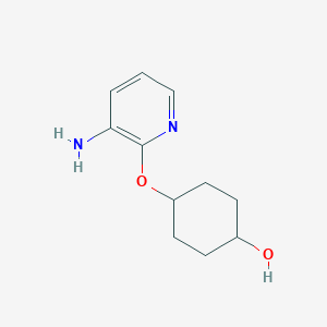 molecular formula C11H16N2O2 B8451899 trans-4-(3-Amino-pyridin-2-yloxy)-cyclohexanol 