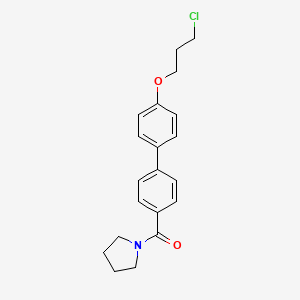 molecular formula C20H22ClNO2 B8451903 [4'-(3-Chloropropoxy)[1,1'-biphenyl]-4-yl](pyrrolidin-1-yl)methanone CAS No. 372514-08-4