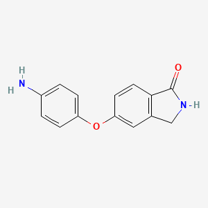 molecular formula C14H12N2O2 B8451909 1h-Isoindol-1-one,5-(4-aminophenoxy)-2,3-dihydro- 