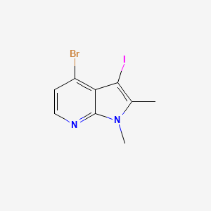 4-bromo-3-iodo-1,2-dimethyl-1H-pyrrolo[2,3-b]pyridine