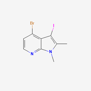 molecular formula C9H8BrIN2 B8451941 4-bromo-3-iodo-1,2-dimethyl-1H-pyrrolo[2,3-b]pyridine 