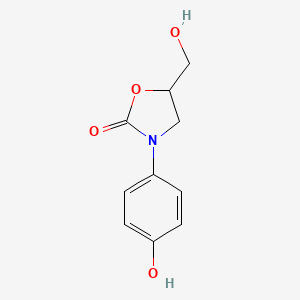 3-[(4-Hydroxy)phenyl]-5-hydroxymethyl-2-oxazolidinone