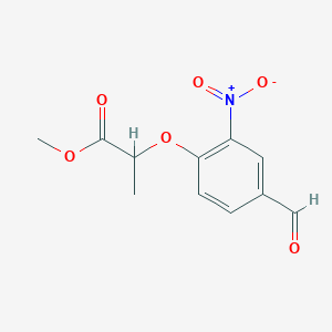 Methyl 2-(4-formyl-2-nitrophenoxy)propanoate