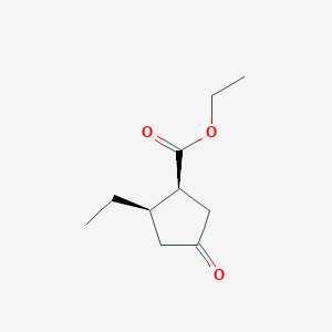(1S,2R)-ethyl 2-ethyl-4-oxocyclopentanecarboxylate