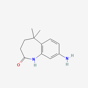 8-Amino-5,5-dimethyl-1,3,4,5-tetrahydro-benzo[b]azepin-2-one
