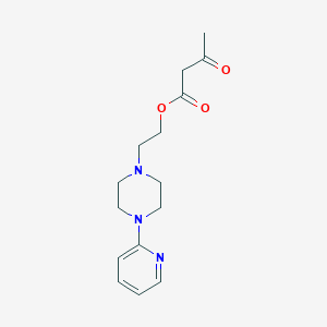 molecular formula C15H21N3O3 B8452078 2-[4-(Pyridin-2-yl)piperazin-1-yl]ethyl 3-oxobutanoate CAS No. 90096-23-4